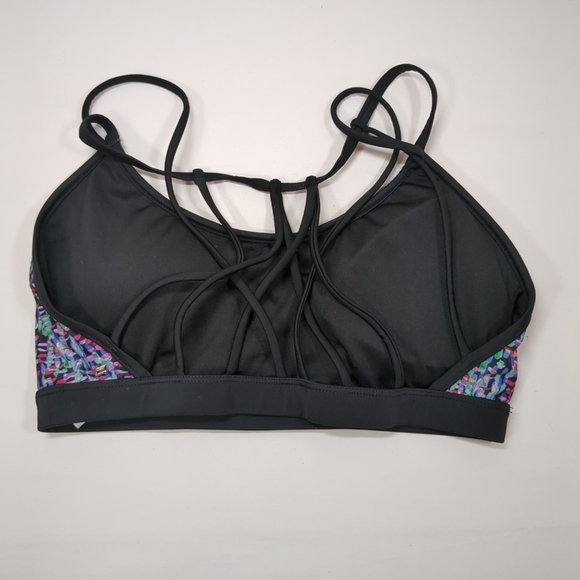 Fabletics Dash bikini top strappy back padded multi color, size S - Picture 2 of 6